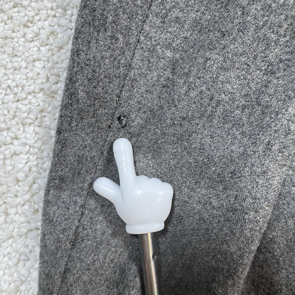 Polo Ralph Lauren Blazer Mens 40R Gray Virgin Wool 3 Button Jacket Made in Italy - Picture 5 of 9